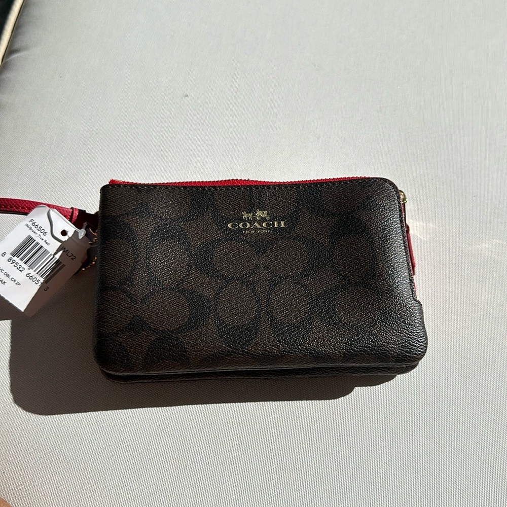 Coach wristlet 5.5 by 3.5